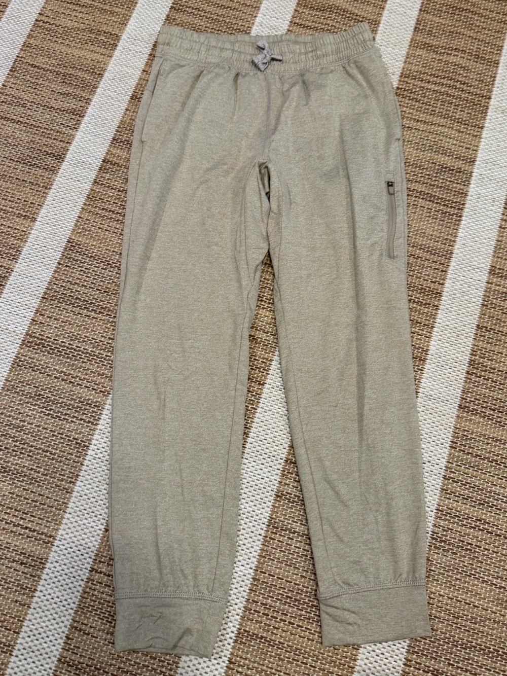 Light Beige Drawstring Joggers